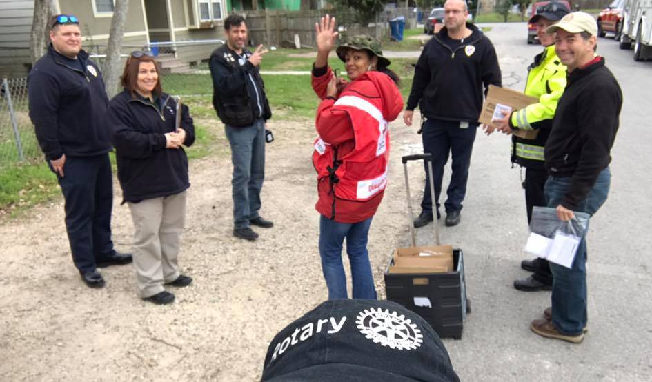 Red Cross Fire marshal