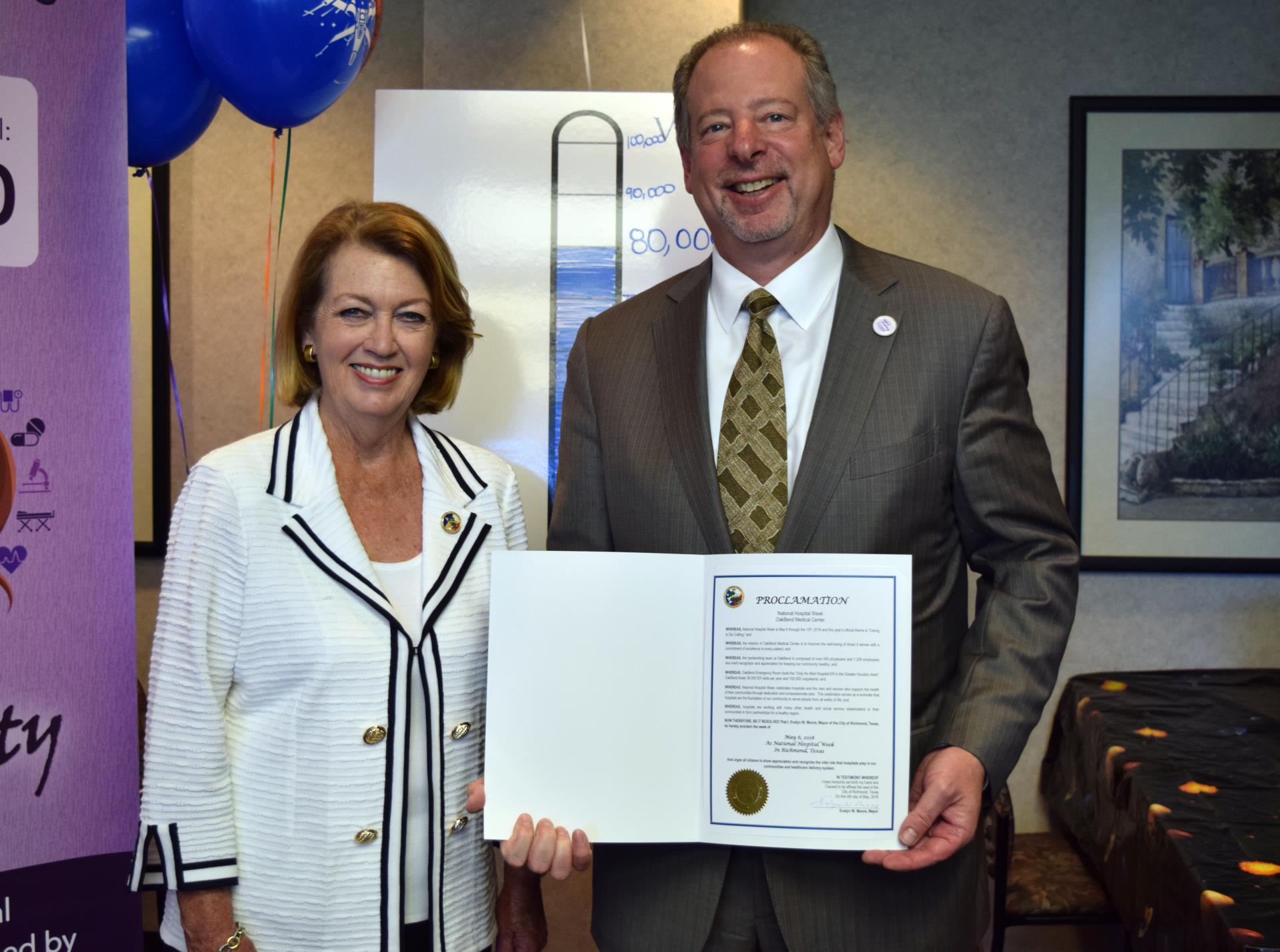 Hospital Week Proclamation with Mayor Moore