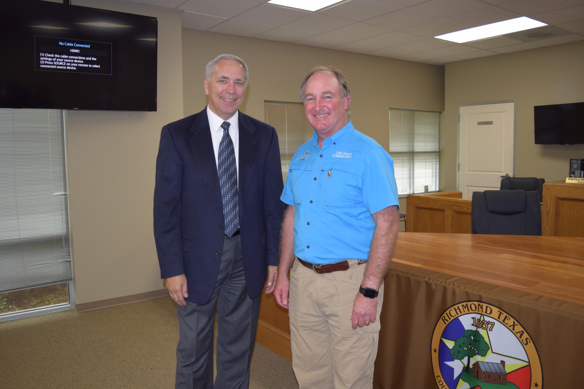 Terry Gaul and Carl Drozd Swearing In May 2018