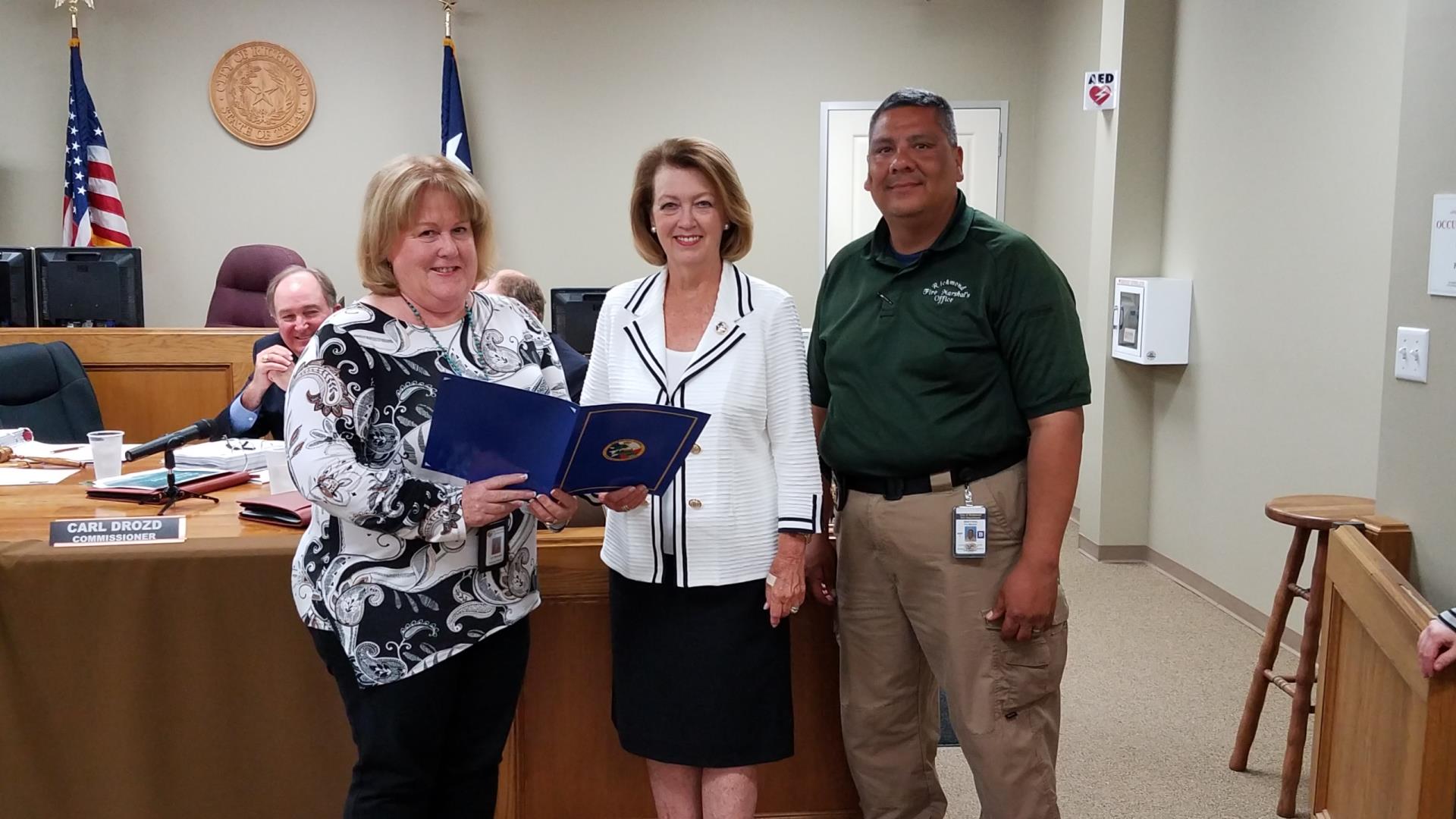 2018 Building Safety Month Proclamation at Commission meeting