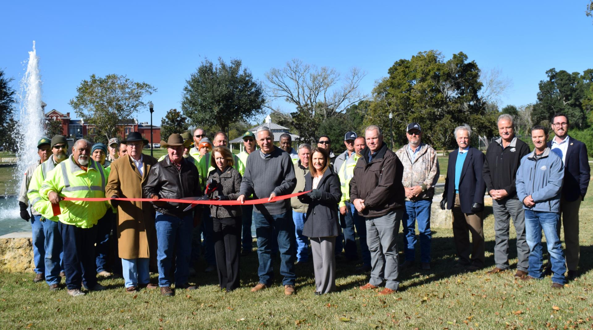 Wessendorff Park Fountain Ribbon cutting Nov. 15, 2018