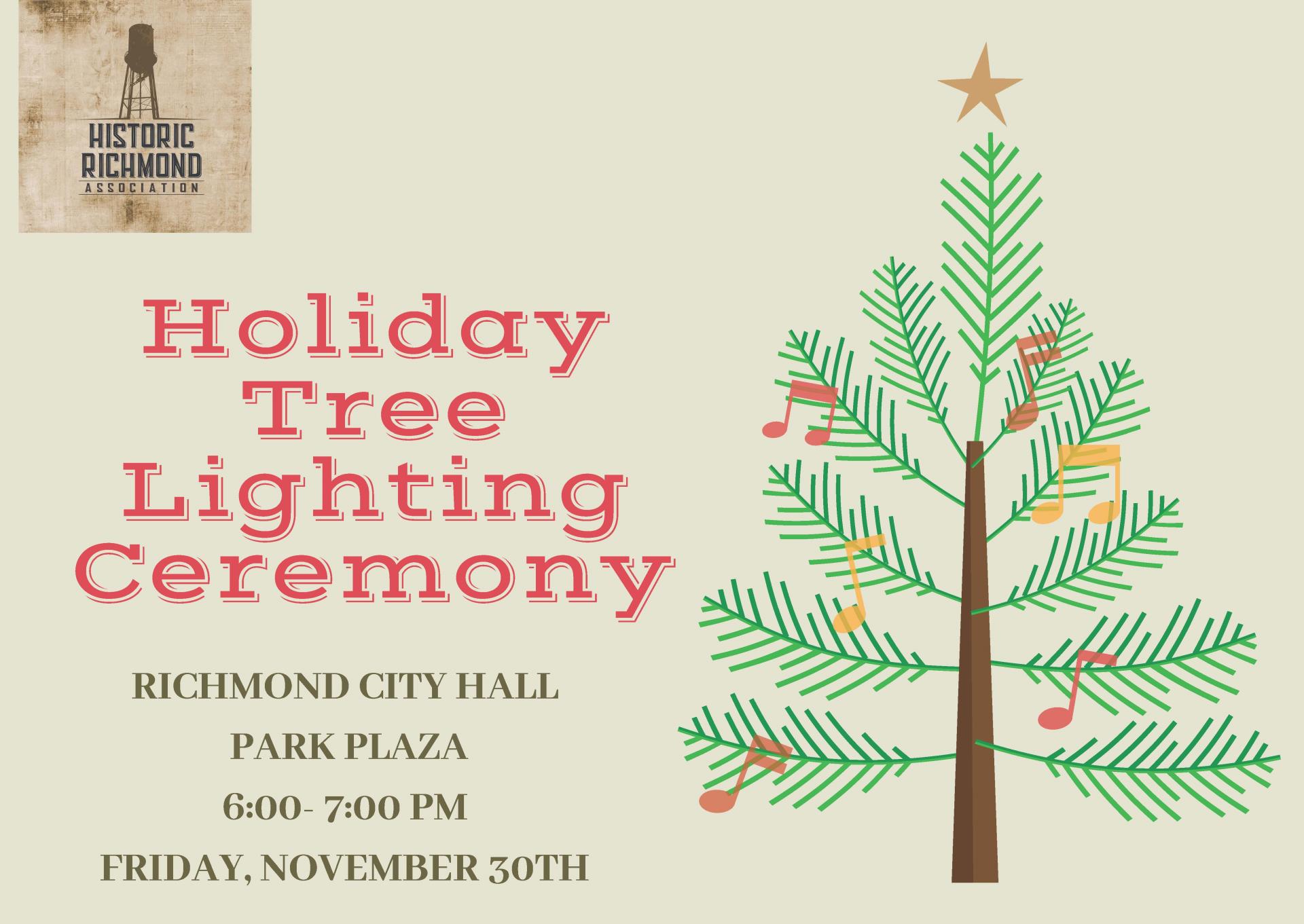 2018 Holiday Tree Lighting Invitation