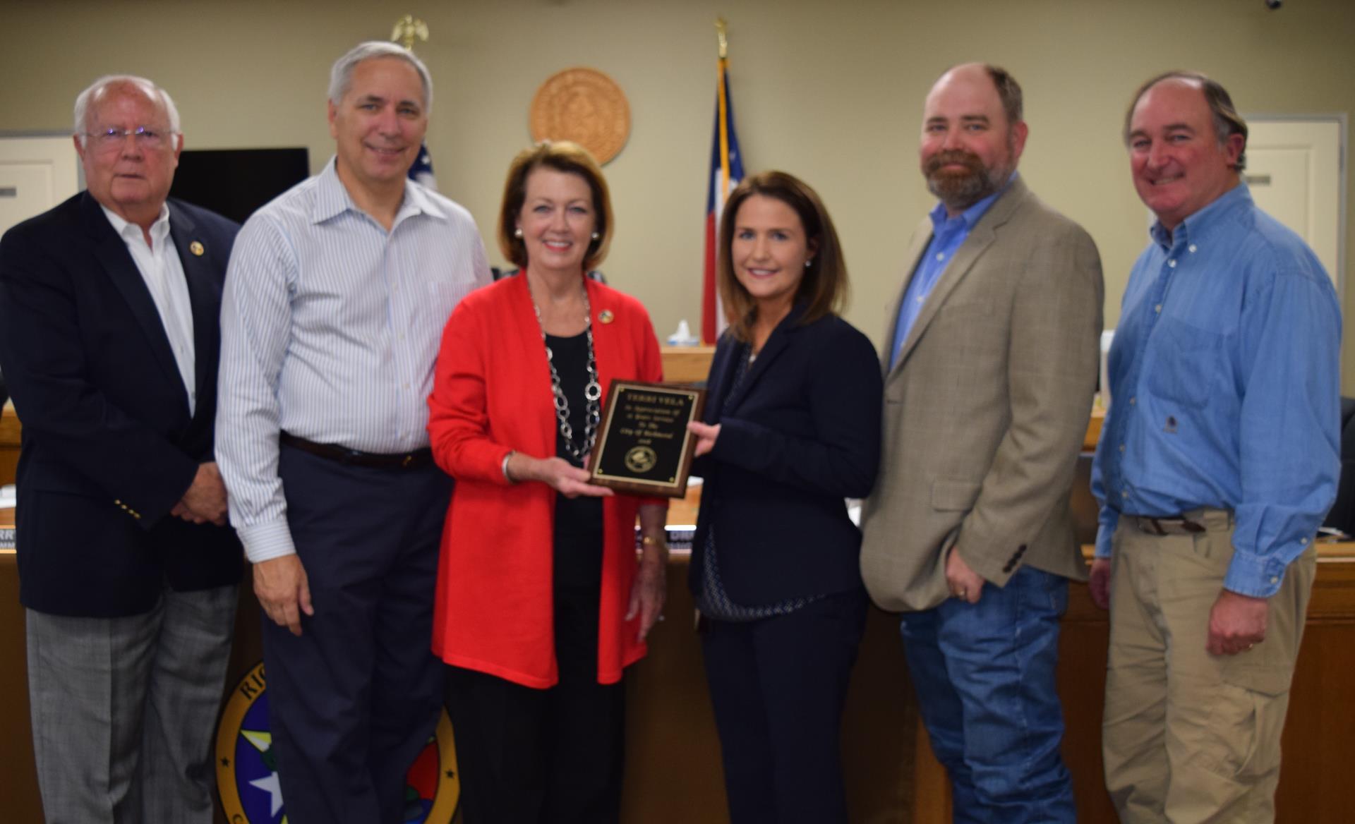 City Manager Terri Vela Recognized for 15 Years of Service