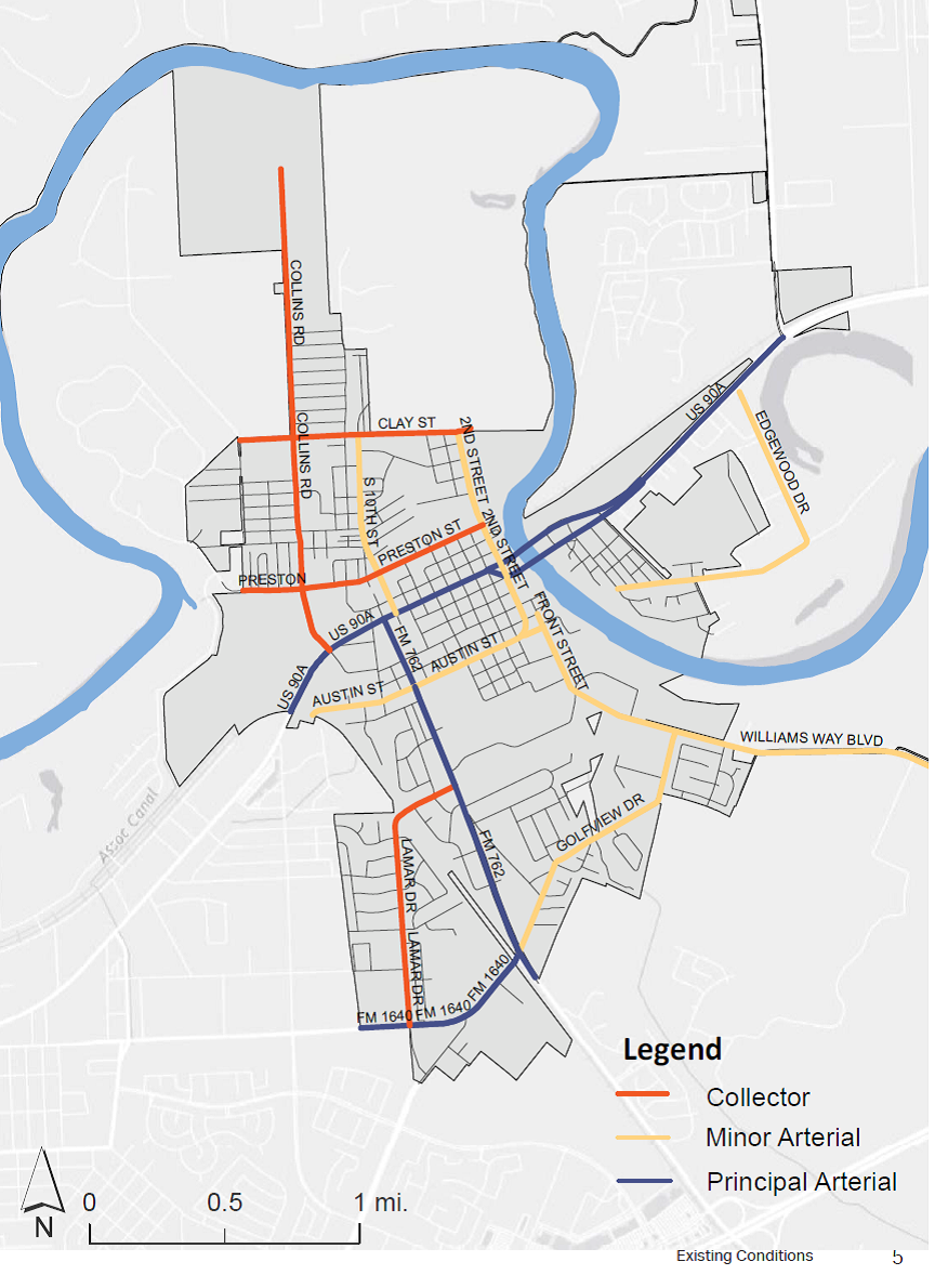 Image of City arteries map from Traffic Study 2018