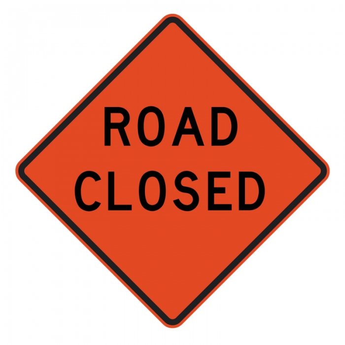 Road-Closed triangular image