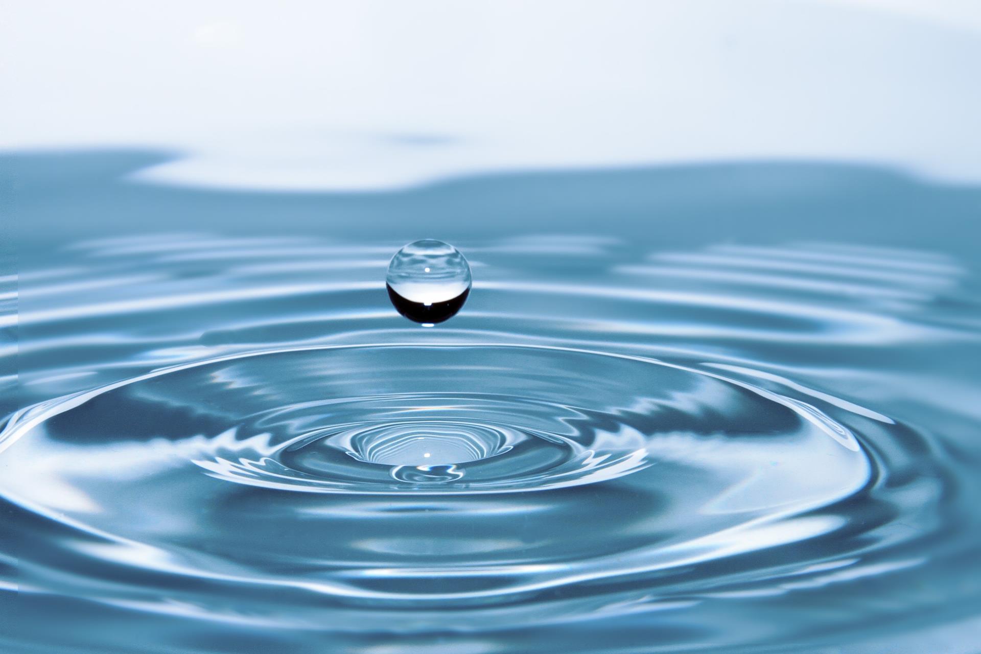 clean drop of water image