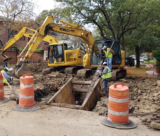 Conrad Construction Co street paving image