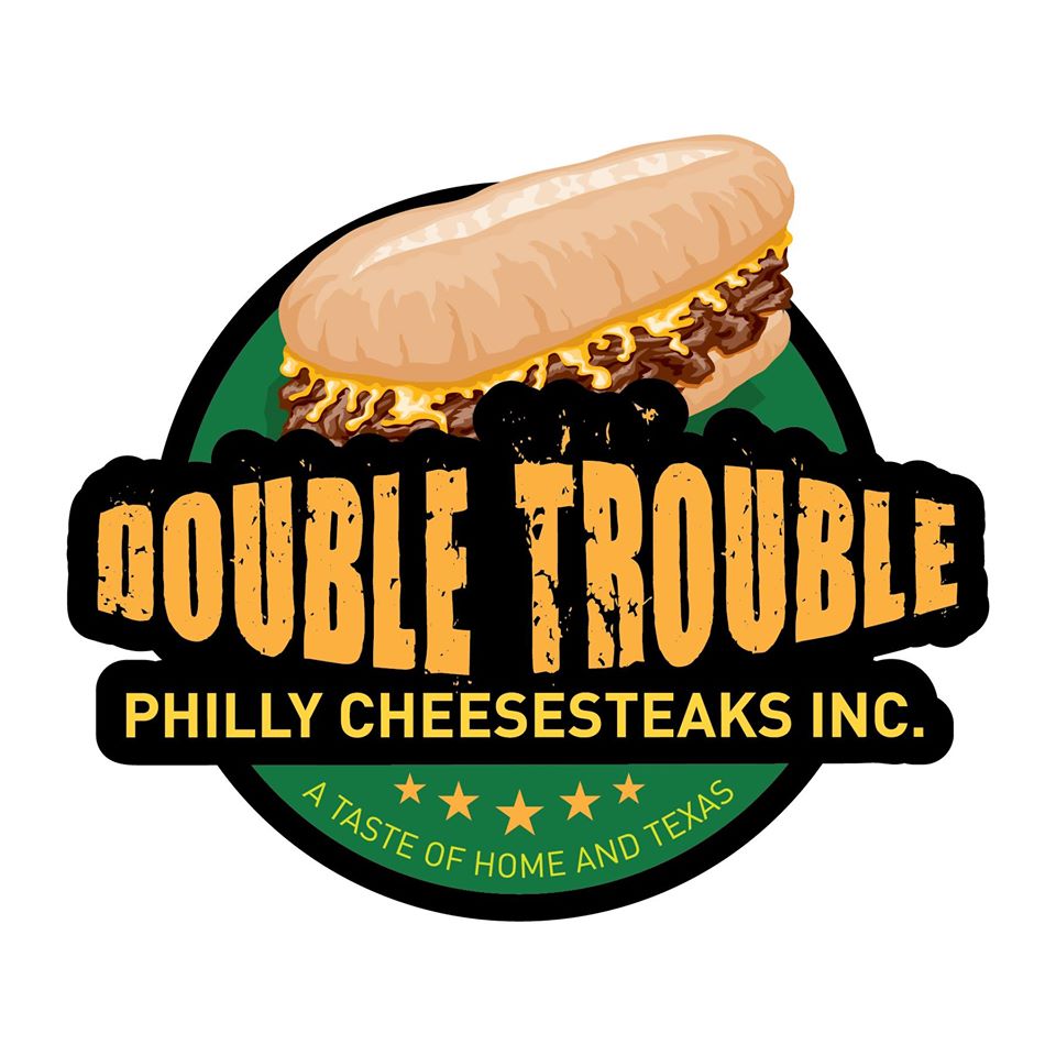 Double Trouble Philly Cheesesteaks Food Truck logo