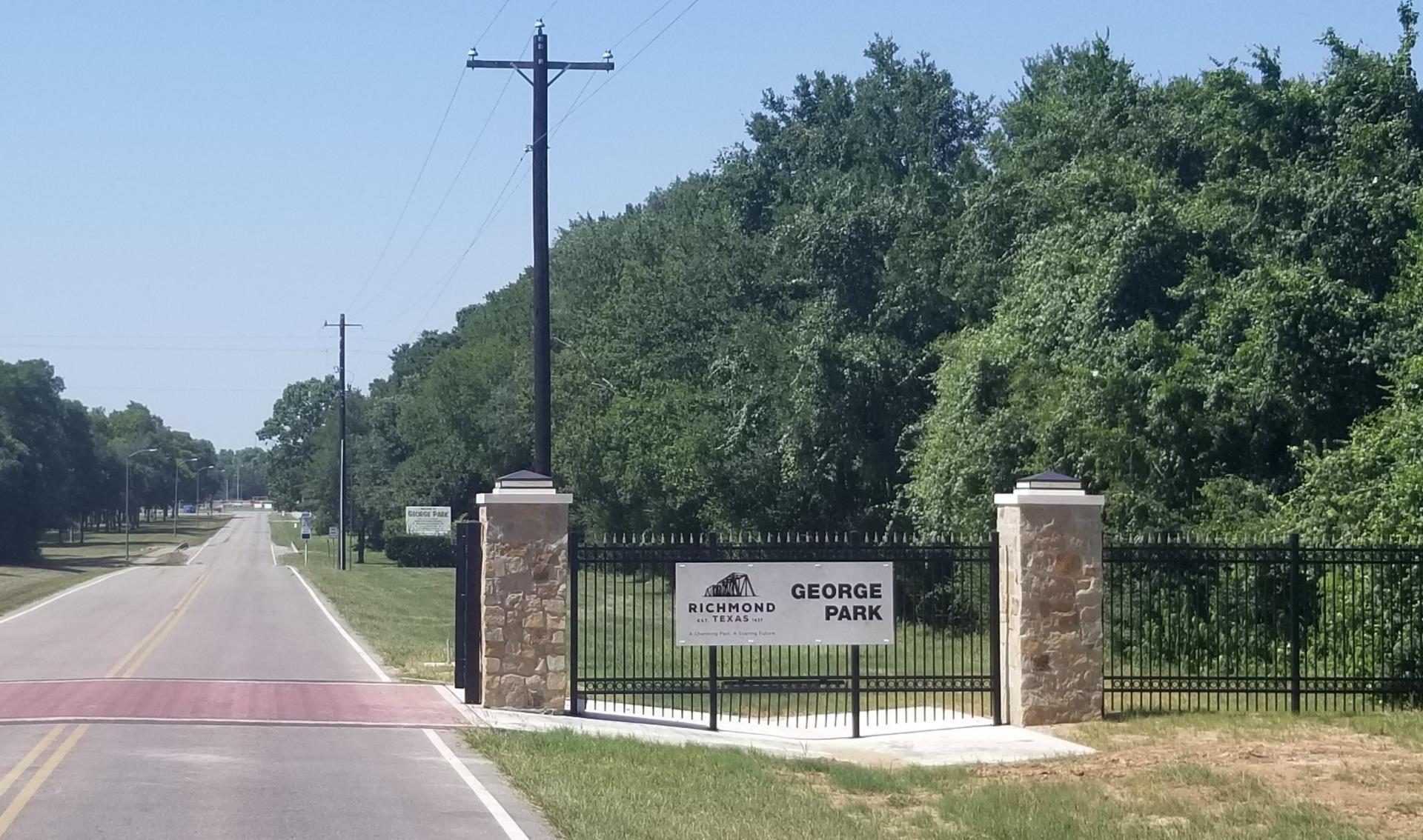 George Park Front entrance signage