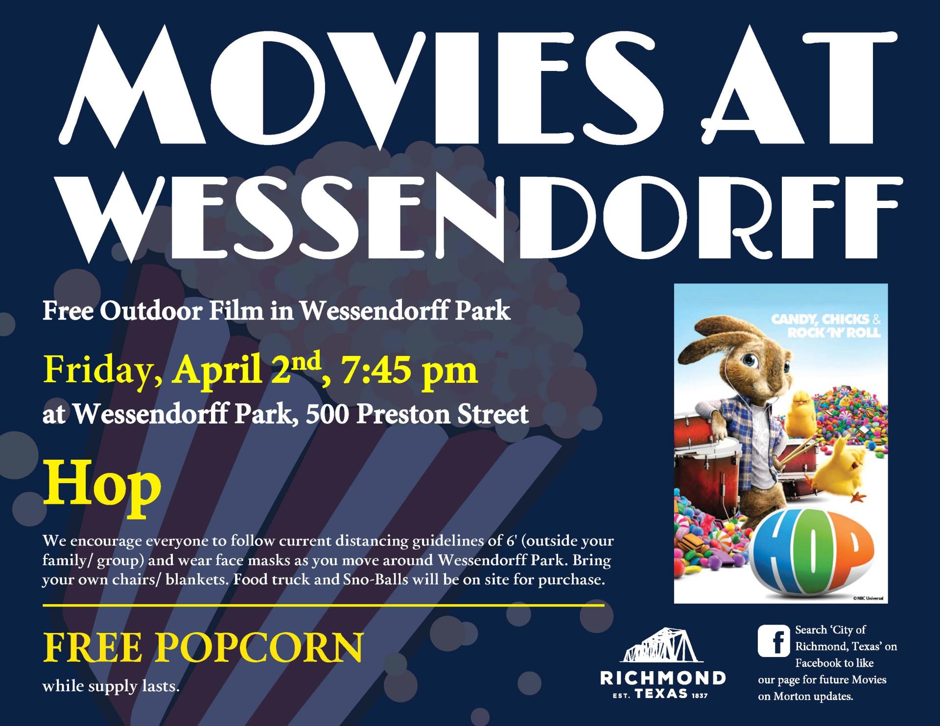 HOP Movie At Wessendorff flyer