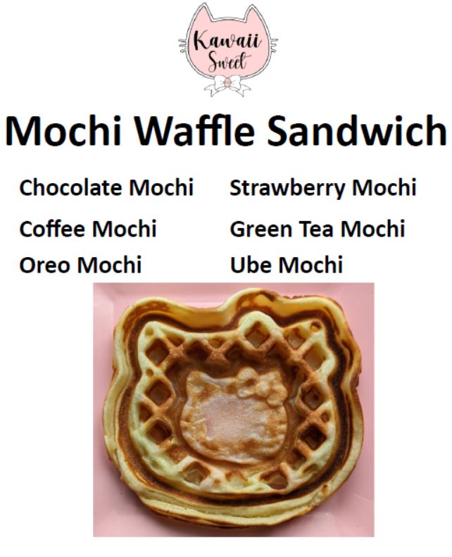 Kawaii Sweet Waffle sandwich menu