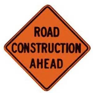 Road construction ahead