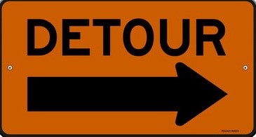 Detour sign image