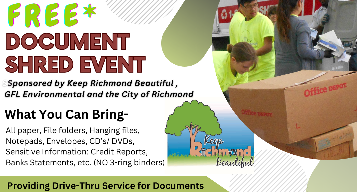 Document shred & Electronic event web topper