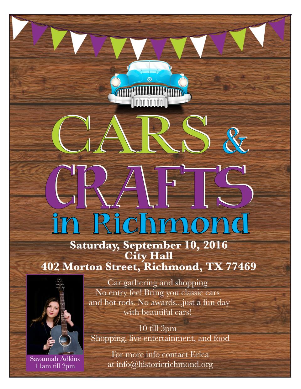 Cars & Crafts flyers 091016